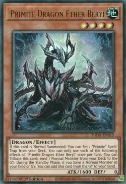 yugioh Primite Dragon Ether Beryl SUDA-EN015 Ultra 1Auflage ENGLISCH SUDA-DE015 - Image 1