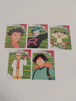 Pokemon 2000 Topps TV Animation Series 3 Butch/Brock/#52 Meowth Non Holo Cards - Image 1