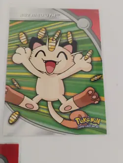 Pokemon 2000 Topps TV Animation Series 3 Butch/Brock/#52 Meowth Non Holo Cards - Image 4