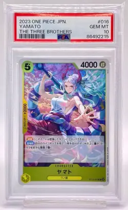 PSA 10 GEM MINT Yamato ST13-016 Foil ONE PIECE Trading Card Game Japanese Japan - Image 1