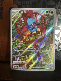 Pokemon TCG Riolu Illustration Mega Evolution Card Promo - Image 1