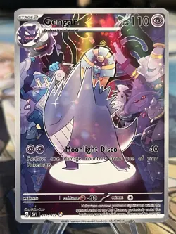 Pokemon Gengar Anima Doujin ACG DIY Craft Full Art Custom Card New - Image 1