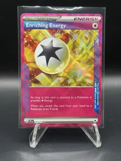 Enriching Energy 191/191 Sv08: Surging Sparks Holo Pokemon Tcg Cards Rare - Image 1