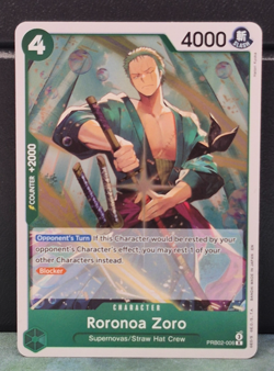 Roronoa Zoro PRB-02 PRB02-006 Foil Rare The Best Vol 2 One Piece Near Mint Card - Image 1