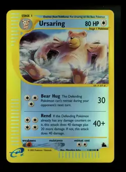 Ursaring 110/144 Skyridge 2003 Reverse Holo Pokemon Card TCG - Image 1