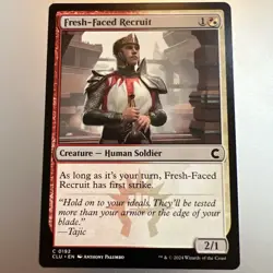 MTG - Fresh-Faced Recruit - Ravnica: Cluedo Edition - Rare 0192 CLU Regular - Image 1