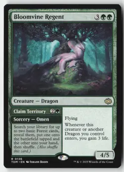 MTG - Bloomvine Regent R Tarkir: Dragonstorm 136 LP-NM - Image 1