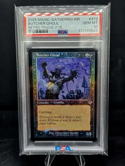 2025 Magic The Gathering Butcher Ghoul Retro Frame Foil PSA 10 - Image 1