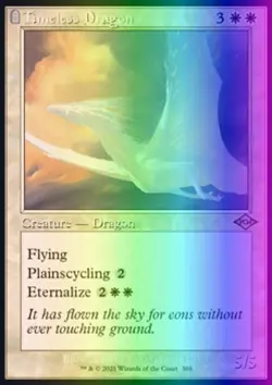 MTG Magic the Gathering Timeless Dragon (388/632) Modern Horizons 2 LP FOIL - Image 1