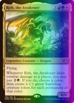 MTG Rith, the Awakener (198/481) Dominaria Remastered NM FOIL - Image 1