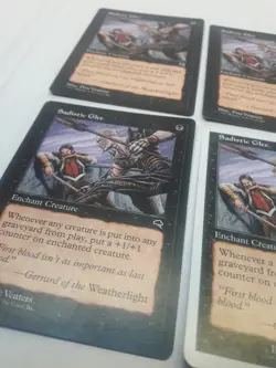 Sadistic Glee, Tempest. mtg Magic the Gathering - Image 2