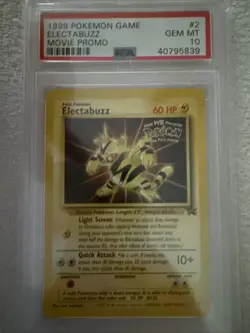 Pokemon Karte Electabuzz WotC Movie Promo 1999 - PSA 10 GEM MINT - - Image 1