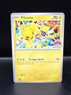 Pokemon TCG Worlds 2025 Pikachu Promo Near Mint - Image 1