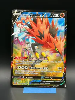 Pokemon TCG Galarian Zapdos V TG19/TG30 Trainer Gallery Astral Radiance Full Art - Image 1
