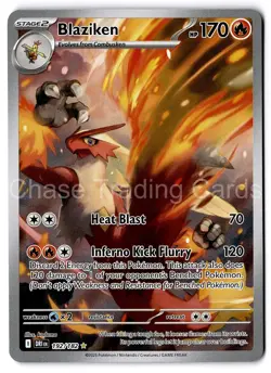Blaziken 192/182 Illustration Rare Destined Rivals Pokemon TCG Mint NM - Image 1