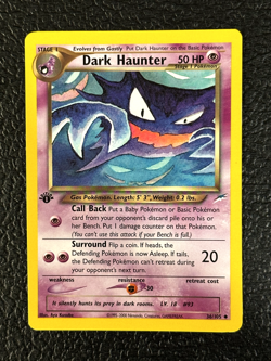 Pokemon TCG - Dark Haunter 1st Edition Neo Destiny 36/105 Uncommon NM/M Rare - Image 1