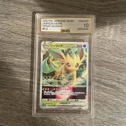 Gem Mint 10 Leafeon VSTAR 012/172 Japanese Pokemon VSTAR Universe NOT PSA - Image 4