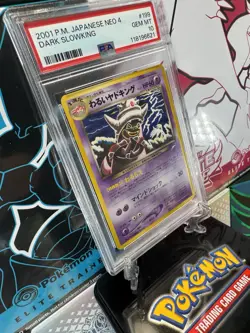 2001 Pokemon Japanese Neo 4 Dark Slowking #199 PSA 10 - Image 3