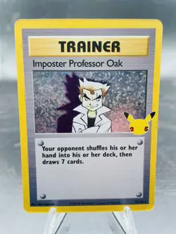 Pokemon Imposter Professor Oak #73/102 Celebrations Ultra Rare Holo NM - Image 1
