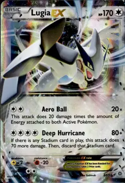 Lugia EX 68/98 Pokemon XY Ancient Origins Ultra Holo Rare G22 - Image 1