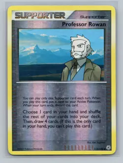 Pokemon TCG Professor Rowan 112/130 Diamond and Pearl Reverse Holo LP - Image 1