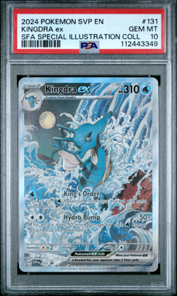 2024 POKEMON SVP EN BLACK STAR PROMO #131 KINGDRA EX PSA 10 - Image 1