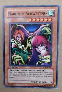 Yu-Gi-Oh! Harpyien-Schwestern Common SD8-DE007 1. Auflage Excellent - Image 1