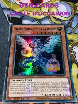 CARTE Yu Gi Oh DRAGON PHOTON AUX YEUX GALACTIQUES LDS2-FR047 1ere ed. BLEU - Image 1
