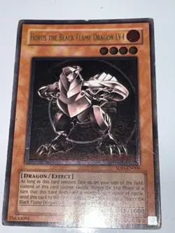 Yugioh Horus The Black Flame Dragon LV4 SOD-EN006 Ultimate Rare MP - Image 3