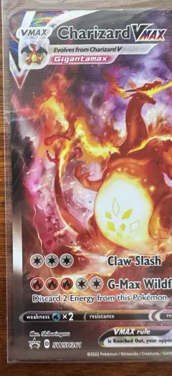 Pokemon TCG Charizard VMAX SWSH261 Black Star Promos Holo Card NM Condition - Image 5