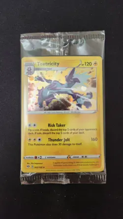 *HD SWIRL 🌀* Toxtricity 063/189 Cosmos Holo Darkness Ablaze Pokemon Card Sealed - Image 4