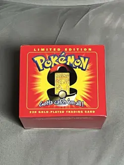 Pikachu 1999 Pokemon 23K Gold-Plated Burger King Nintendo Promo Trading Card NIB - Image 2