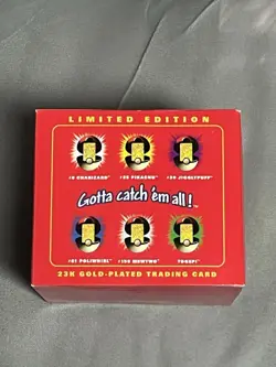 Pikachu 1999 Pokemon 23K Gold-Plated Burger King Nintendo Promo Trading Card NIB - Image 3