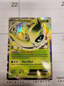 Celebi EX 9/149 Boundaries Crossed Holo Rare Pokemon Card LP - Image 1