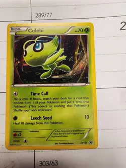 Celebi EX 9/149 Boundaries Crossed Holo Rare Pokemon Card LP - Image 3