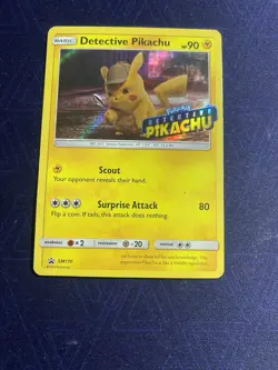Pokemon TCG Detective Pikachu Promo Holofoil Card SM 170 HP - Image 1