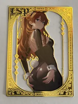 ASUKA LANGLEY LSP Numbered 036/100 Goddess Story METAL Collectible CARD - Image 1