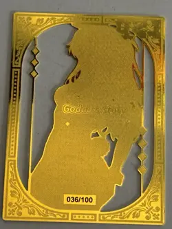 ASUKA LANGLEY LSP Numbered 036/100 Goddess Story METAL Collectible CARD - Image 2