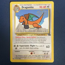 Pokemon TCG Dragonite #5 Black Star Promo WB Stamp Rare Vintage Card NM - Image 1