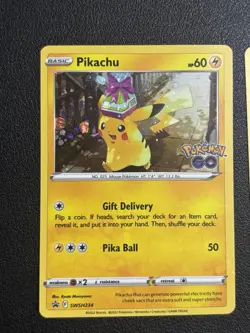 (2) Pikachu Pokemon TCG Cards Celebrations #5 & GO! #SWSH234 Cosmos Holo. 2 - Image 1