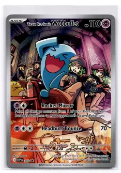 Team Rocket's Wobbuffet SV: Scarlet & Violet Promo Cards - Pokemon NM 203 - Image 1