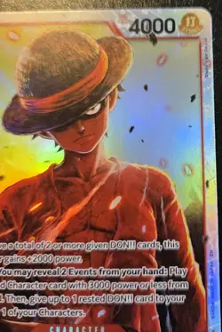 Monkey.D.Luffy OP12-015 Foil Super Rare Legacy Of The Master One Piece Card Game - Image 3