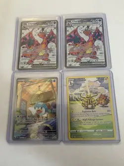 Lot Of 4 Pokemon TCG Card Charizard, Quaxly, Electivire - Image 1