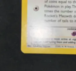 Team Rocket's Meowth 18/53 Black Star Wotc Promo Pokemon Card TCG English - Image 5