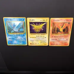 【SWIRL】Moltres Zapdos Articuno Set of 3 Pokemon Card Japanese - Image 3