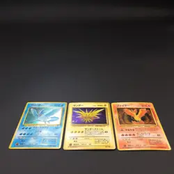 【SWIRL】Moltres Zapdos Articuno Set of 3 Pokemon Card Japanese - Image 4