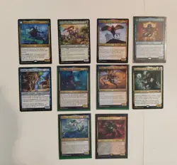 Magic the Gathering-1 Lot of 10 Legendary Creature Cards-Mythic to Common-LP - Image 1