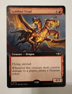 Mtg Tarkir Dragonstorm Goldlust Triad Extended Art NM - Image 1