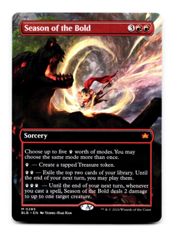 Season of the Bold (Borderless) - Bloomburrow - MTG Magic NM/M 🔥🔥 - Image 1