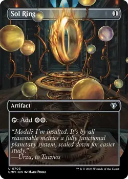 Sol Ring (Borderless) U Commander Masters 703 Foil LP - Image 4